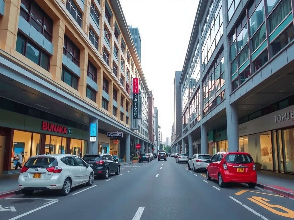 Modern urban street in Jakarta representing our operational base